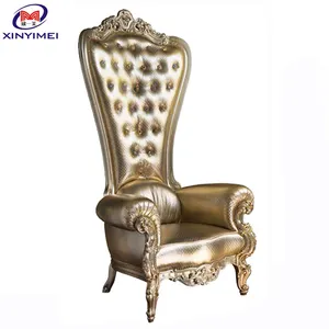 Wholesale modern wedding furniture high back throne king sofa for bride and groom