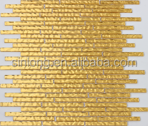 <strong>20x20</strong> gold <strong>color</strong> glass mosaic <strong>tile</strong> for kitchen - Product Image 2