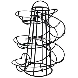 Hotsale Black Metal Wire Egg Skelter Egg Run Basket Egg Holder Rack