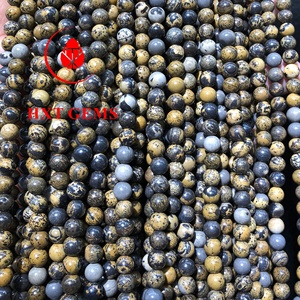 ลูกปัดหินทรงกลมแจสเปอร์,ลูกปัดหินสีเหลือง - Product Image 2