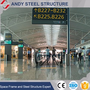 Estructura de acero para techos espaciales, fábrica de estructuras de acero en China, construcción rápida de techos de acero para aeropuertos. - Product Image 4