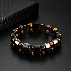 <span class=keywords><strong>Bracciale</strong></span> in Occhio di Tigre e <span class=keywords><strong>Ossidiana</strong></span>, <span class=keywords><strong>Bracciale</strong></span> in Pietra Naturale, Articoli Più Popolari, Prezzo all'Ingrosso di Fabbrica - Product Image 5