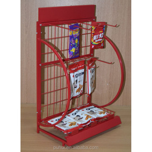 Estante de exhibición para mostrador personalizado de alambre de metal, accesorio de expansión de acero <span class=keywords><strong>pop</strong></span> de pie para mesa de tienda, promoción - Product Image 1