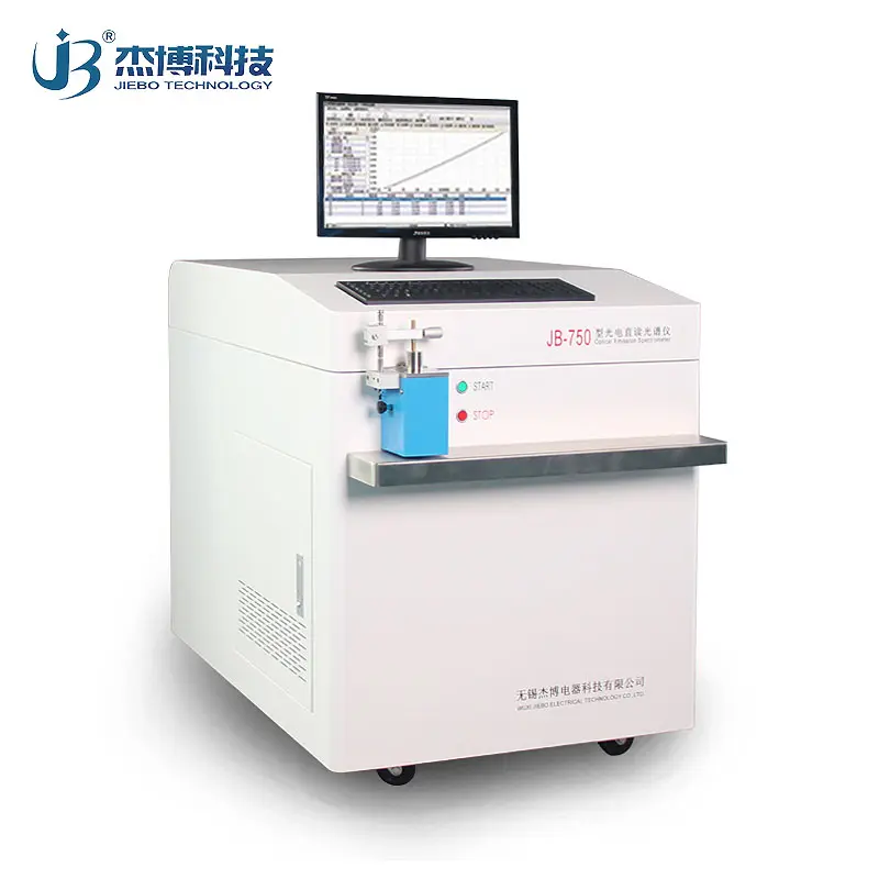 JB-750 de metal ferroso, espectrometro usado en acero para herramientas