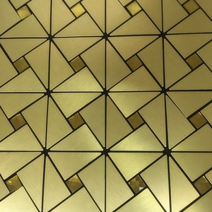 <span class=keywords><strong>Aysha</strong></span> กระเบื้องกระจกโมเสกอลูมิเนียมขนาด3.2มม. 30*30ซม. ทันสมัยราคาโรงงาน - Product Image 2