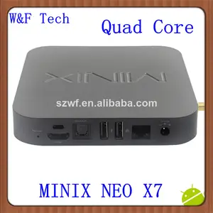 Caliente venta de núcleo cuádruple 2gb+16gb wifi bluetooth de xbmc instalado minix neo x7 iptv