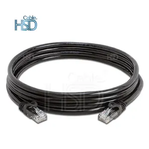 Flexboot Intellinet Cat6 Patch Cord Kabel Bedrading Lengtes Awg 24 28awg Bruin/Zwart Rj45 Ethernet LSZH Patch Kabel