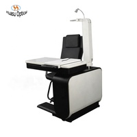 Ensemble combiné professionnel de table et chaise de réfraction pour unité ophtalmique – Équipement optique pour examen oculaire par ophtalmologiste