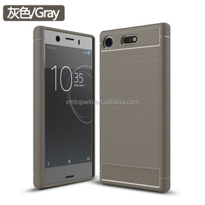 Instahot, nouveau modèle Coque arrière de téléphone en TPU, étui en Fiber de carbone de haute qualité, COMPACT pour <span class=keywords><strong>Sony</strong></span> Xperia <span class=keywords><strong>XZ1</strong></span>, 2 pièces - Product Image 5