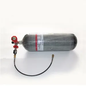 Alsafe yüksek basınç kompozit 4500PSI 6.8L hava Paintball karbon Fiber gaz silindiri