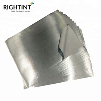 Papier aluminium auto-adhésif argenté miroir, gamme complète