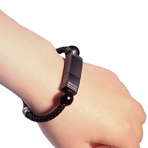 휴대 전화 용 패션 <span class=keywords><strong>USB</strong></span> Type C 케이블 고속 팔찌 팔찌 나일론 재킷 컴퓨터를위한 편리한 고속 충전기