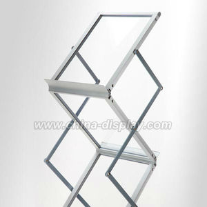 A3 A4 Aluminium Vouwen Creen Stand Acryl Vouwen Tijdschriftenrek