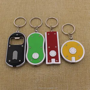 קידום מכירות שימושי led keychain אור keychain פנס keychain עם לוגו