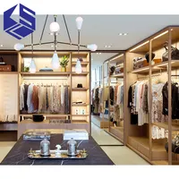 Kszl — présentoir de vêtements à design moderne, étagère/présentoir/nouvelle conception de comptoir de magasin moderne, équipement de fabrication de vêtements