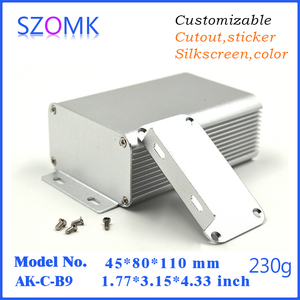 กล่องอะลูมิเนียม SZOMK สำหรับโครงการอิเล็กทรอนิกส์ กล่องควบคุม <span class=keywords><strong>DIY</strong></span> รุ่น AK-C-B9 ขนาด 45*80*ฟรี - Product Image 4