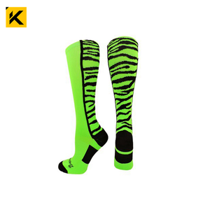 KT1-A092 Crazied <strong>Neon</strong> Green Lime Green Softball <strong>Socks</strong> - Product Image 1