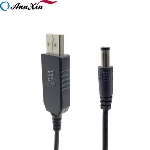 USB A to DC 5.5x2.1 Plug 5V to 12V step up Voltage Regulator Converter Cable For Wifi Modem Router