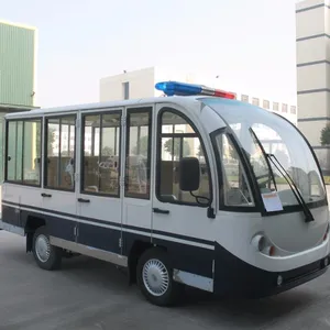 EG6088KF — mini bus/voiture électrique en acier inoxydable, phare électrique avec porte rigide en aluminium