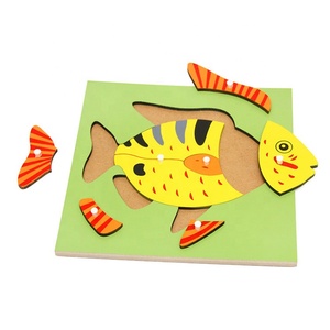 Personalizado educativos animales de dibujos animados botánica rompecabezas de madera - Product Image 2