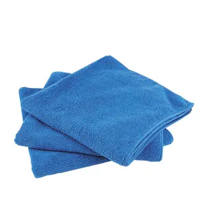 10 PAQUETE DE Libre de pelusa paños de limpieza de microfibra con etiqueta privada para el pulido de lavado de belleza