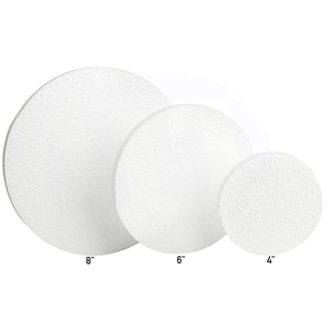 Gâteau en polystyrène artisanal imperméable pour Slime bricolage et décoration cercle blanc mousse EPS artisanat 1/2 en polystyrène disques épais - Product Image 4