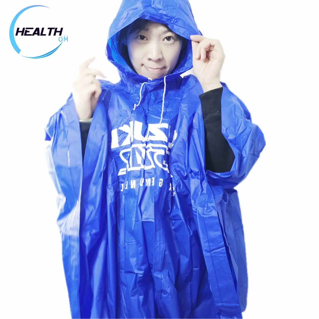 Pvc mit kapuze regen cape poncho für erwachsene mit durable nähte