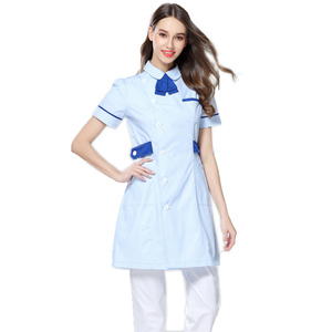 Camici Medici Blu all'Ingrosso, Design alla Moda per Infermieri, Camici <span class=keywords><strong>da</strong></span> Laboratorio a Maniche Lunghe per Adulti - Product Image 3