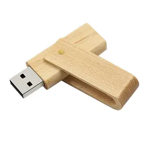 usb stick wooden swivel pendrive 16GB 32GB USB Flash drive with Customized Logo