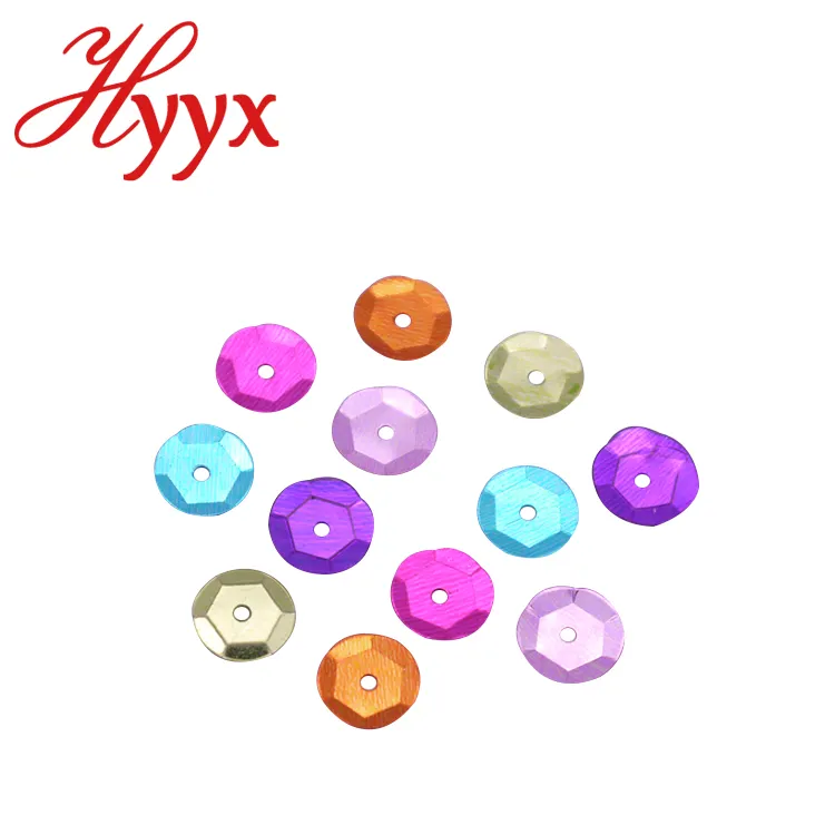 HYYX — laser rond et plat avec paillettes, HYYX 2mm 3mm 4mm 5mm 6mm 8mm 10mm 12mm 15mm, 8mm