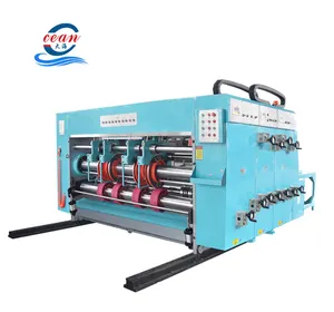 Chain feeder flexo printing rotary slotter machine for carton box making