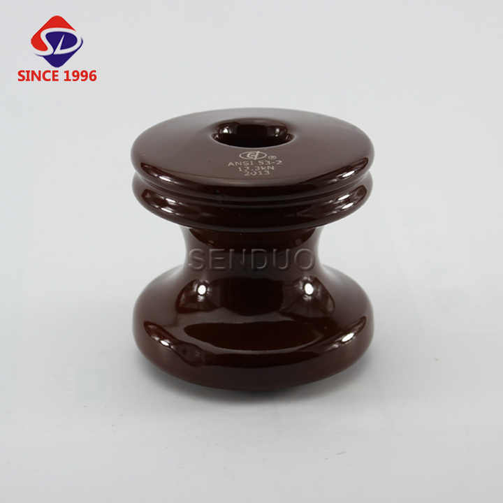 ceramic insulators ansi 53-2 porcelain material spool insulator 