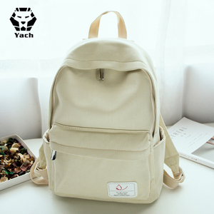 Hand Khaki Casual Plain Natural Kids Blank <strong>Mini</strong> <strong>White</strong> Vintage School Unisex New Fashion Laptop Print Canvas <strong>Backpack</strong> - Product Image 4