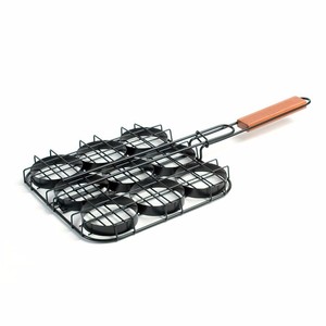 Hamburger <strong>Grill</strong> <strong>Basket</strong>,Steel Wire <strong>Basket</strong> Burger <strong>Basket</strong> Set - Product Image 2