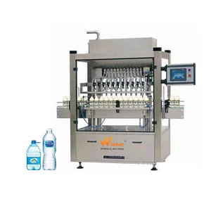 Guangdong tesisi 12 kafa otomatik su şişeleme dolum makinası plastik PET şişe için