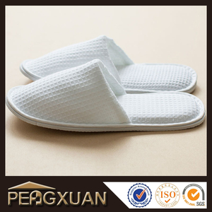 Chaussons jetables personnalisés <span class=keywords><strong>pas</strong></span> chers pour femmes, hôtels, salons, en coton et lin, semelle antidérapante, vente en gros - Product Image 2