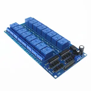 DC 5V 12V 16 Channel Relay Module Interface Board for PIC ARM DSP PLC with Optocoupler Protections LM2596 for arduinos Diy Kit