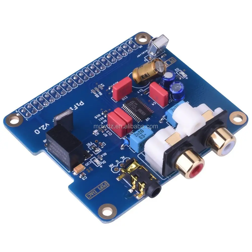 Đối Với Raspberry Pi PIFI Digi DAC + HIFI DAC Âm Thanh Card Âm Thanh Mô-đun I2S Giao Diện Đối Với Raspberry Pi 3 2 Mô Hình B B + Kỹ Thuật Số Âm Thanh Xe Hơi Xe