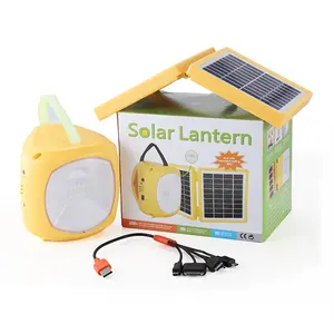 Linterna solar portátil impermeable con garantía de comercio, luces plegables para campamento