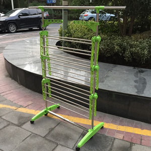 Roulement pliable à 6 roues, support de séchage à linge, tiges de suspension en acier inoxydable, de haute qualité, livraison gratuite - Product Image 4
