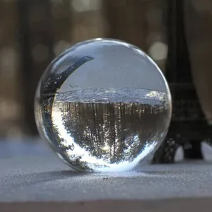 Boule de cristal transparente K9 de 80mm de bonne qualité, sphère en verre de cristal fengshui