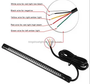 Universele Led Motorfiets Licht Strip Tail Brake Stop Turn Signaal 32LED 8 "Flexibele Led Licht Motorfiets