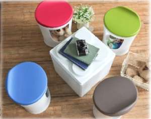 Flo Chair Frothier moldeado por inyección de plástico PP con almacenamiento desmontable de 30L Buster Taburete de baño Marrón - Product Image 4