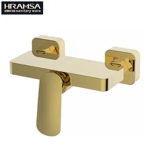 Kaiping ceramics cartridge bathroom fittings gold shower set brass shower mixer