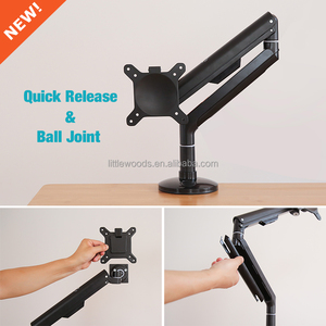 Moniteur <span class=keywords><strong>articulé</strong></span> à mouvement complet robuste et <span class=keywords><strong>support</strong></span> de moniteur de bureau en aluminium réglable pour ordinateur <span class=keywords><strong>portable</strong></span> - Product Image 4