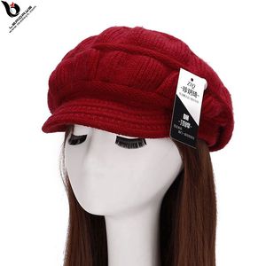Las nuevas mujeres de Invierno Gorros de lana Boinas sombrero de La Vendimia - Product Image 1