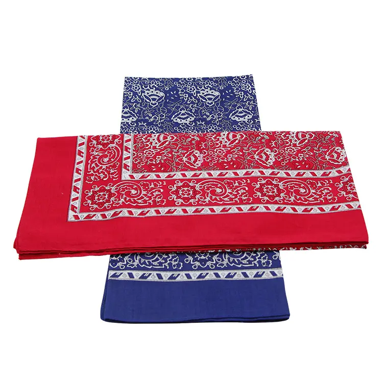 रुमाल स्वनिर्धारित मजेदार लाल पोल्का डॉट कपास मुद्रित Bandana