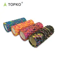 TOPKO شخصية اللياقة البدنية اليوغا العميق الأنسجة العضلة الخلفية الإصدار كامو مخصص اللون منخفض الكثافة تدليك اليوغا الجوف بكرات رغوة