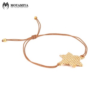 MI-B180041 fait main d'hexagramme étoile de david bracelet simple chaîne bracelet bijoux pour femmes unisexe - Product Image 5