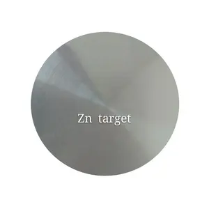 Obiettivo di zinco Zn a Film sottile con rivestimento a spruzzo Magnetron di dimensioni personalizzate